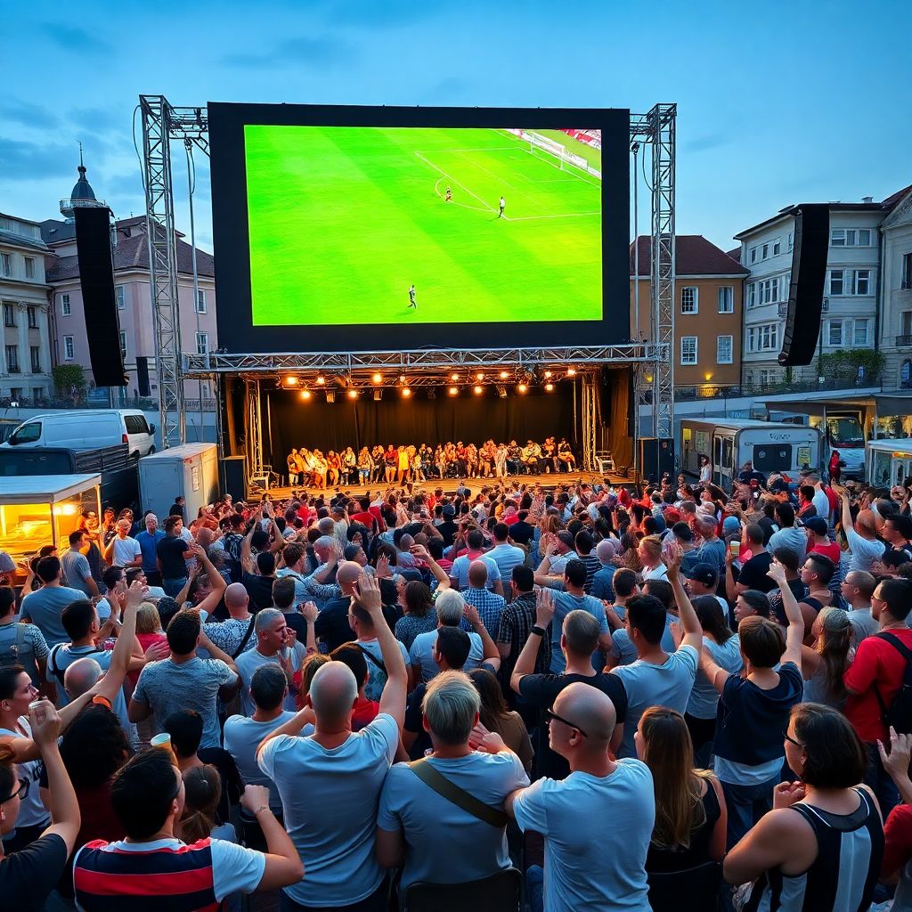 Как организовать фан-зону к матчу на городском мероприятии