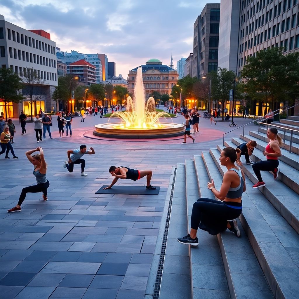 Тренировки на городской площади: лучшие идеи и упражнения для занятий на улице