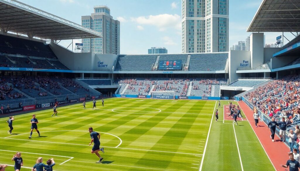 Городские стадионы и их влияние на развитие футбола - иллюстрация