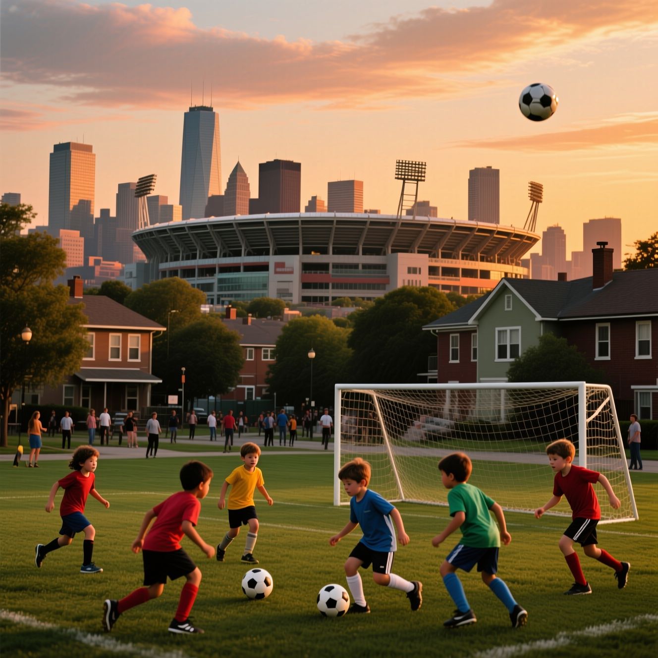 Футбол в сердце большого города