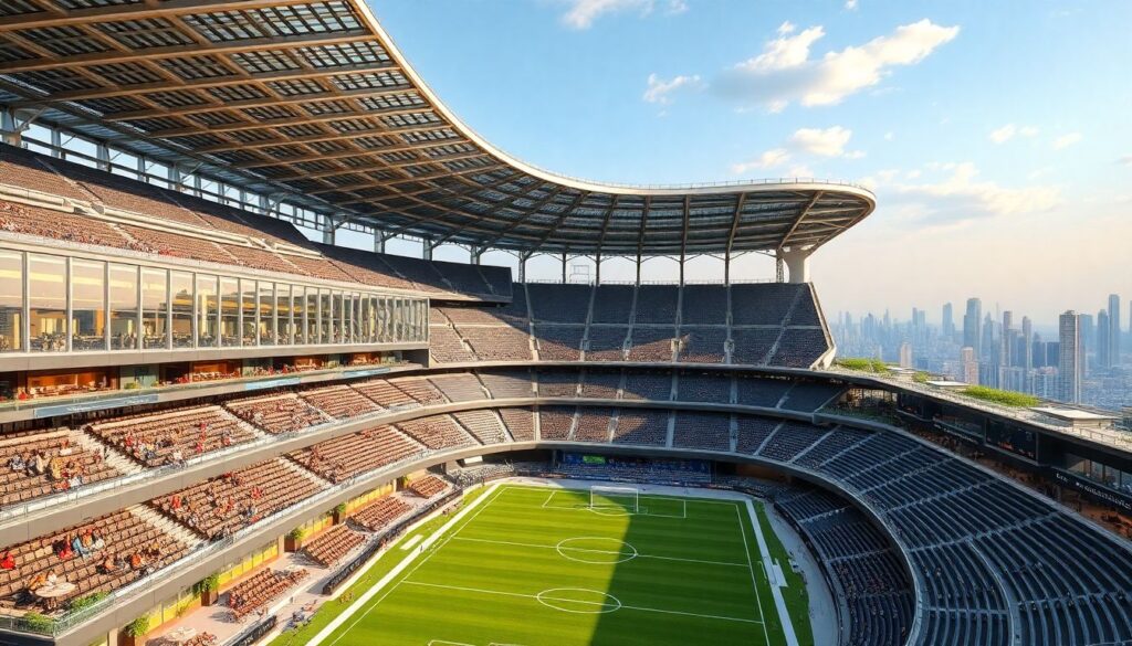 Городские стадионы: архитектура и фотографии - иллюстрация