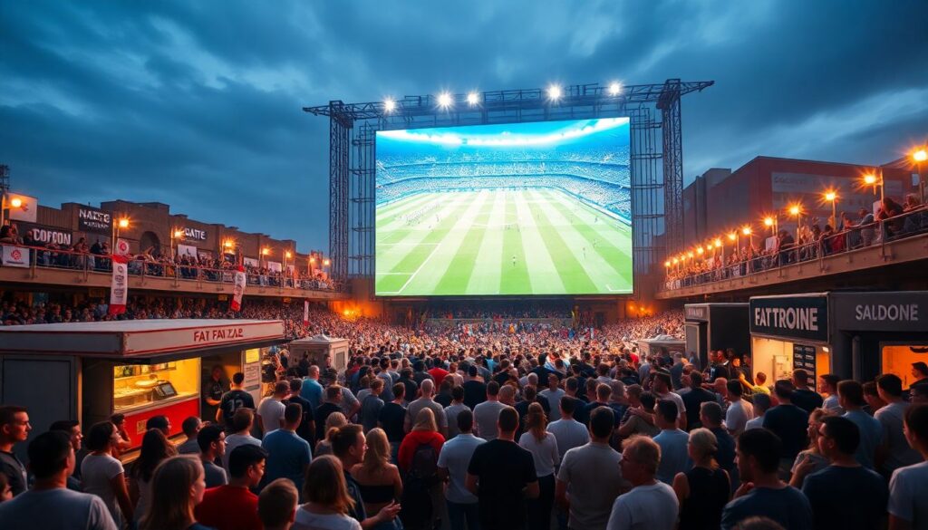 Как организовать фан-зону к матчу на городском мероприятии - иллюстрация